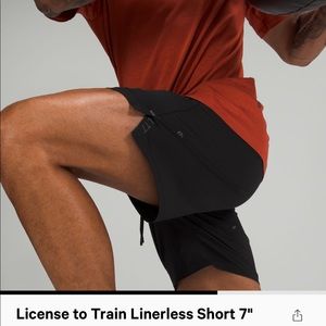 Lululemon License to Train Linerless Short (M)